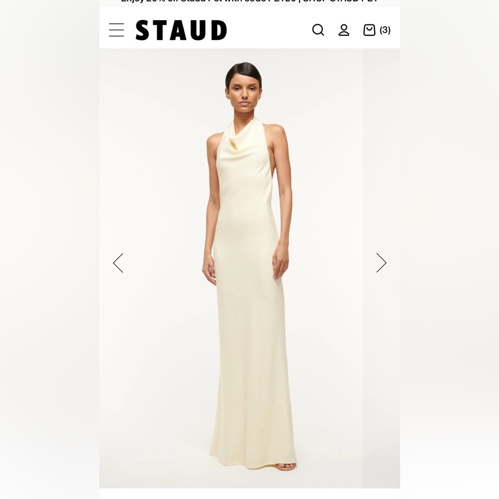 STAUD Giuseppe Dress in Sub Faded Daisy Size XS